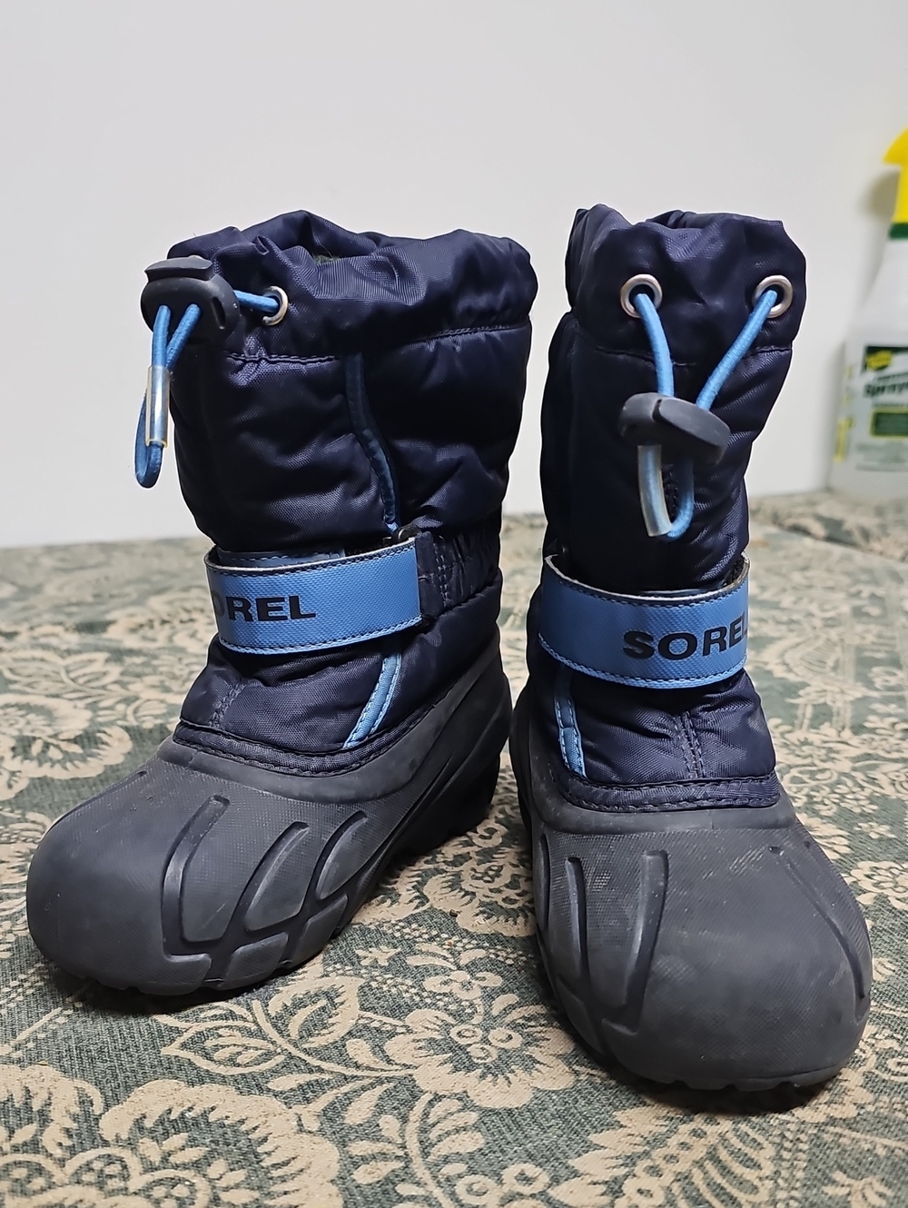 Sorel Kids Navy and Light Blue Insulated Snow Boots